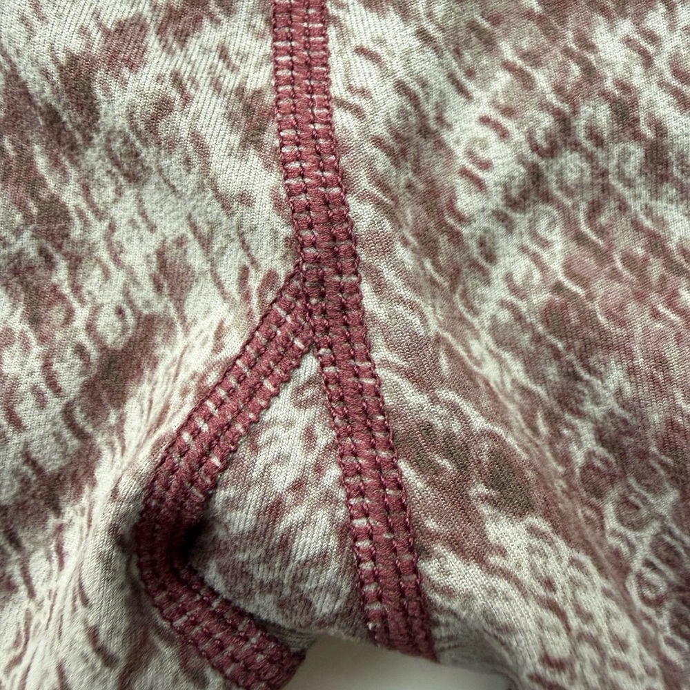 Varley Maroon Red Cream Snake Python Let's Go Hig… - image 6